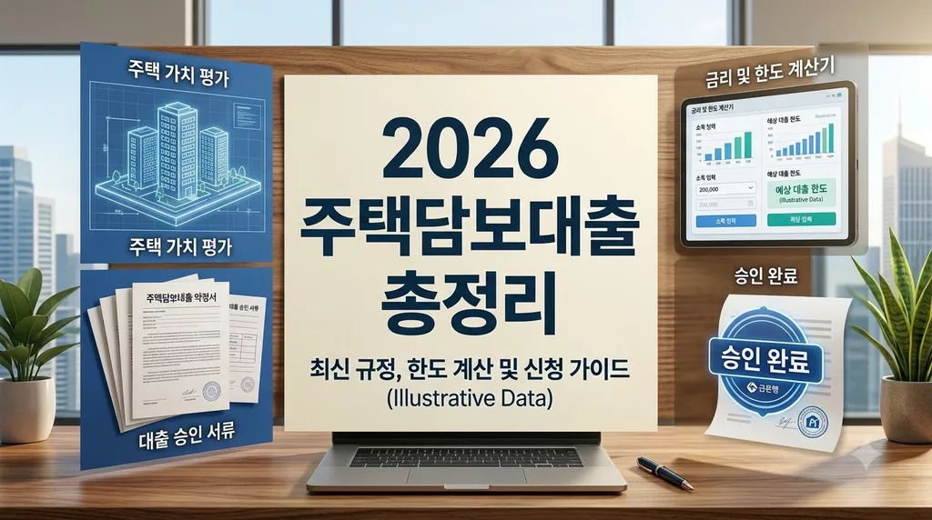 2026 주택담보대출 한도 계산 및 금리 비교: 스트레스 DSR·LTV 규제부터 최저금리 승인 10대 완벽 가이드