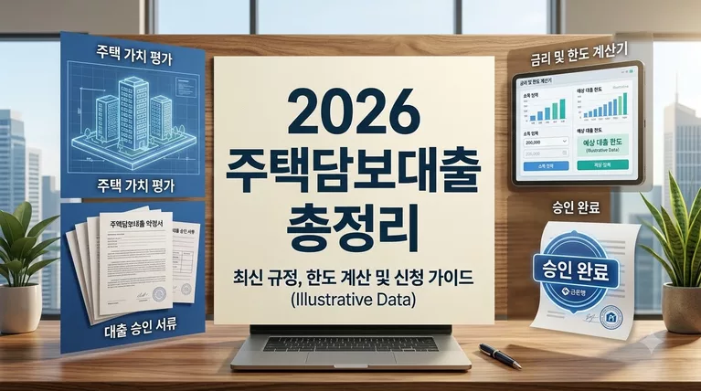 2026 주택담보대출 한도 계산 및 금리 비교: 스트레스 DSR·LTV 규제부터 최저금리 승인 10대 완벽 가이드