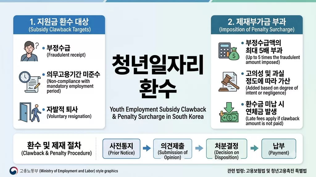 지원금 3천만 원 받고 1억 넘게 뱉어낸다? 청년일자리·고용지원금 제재부가금 완벽정리