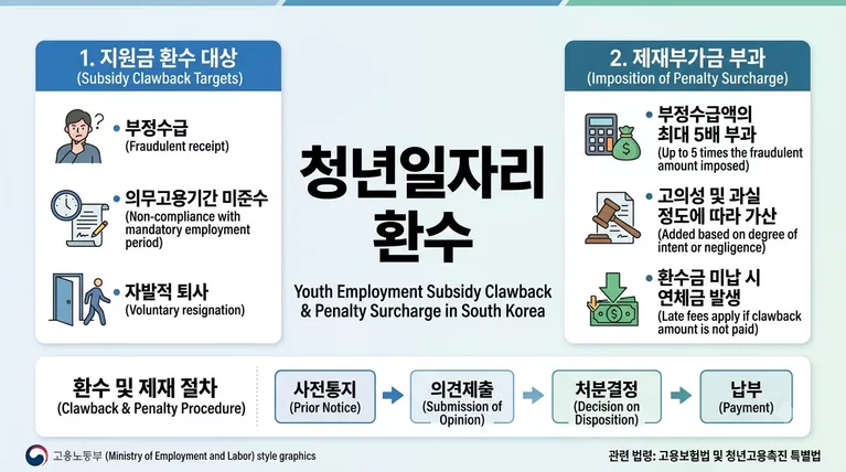 지원금 3천만 원 받고 1억 넘게 뱉어낸다? 청년일자리·고용지원금 제재부가금 완벽정리