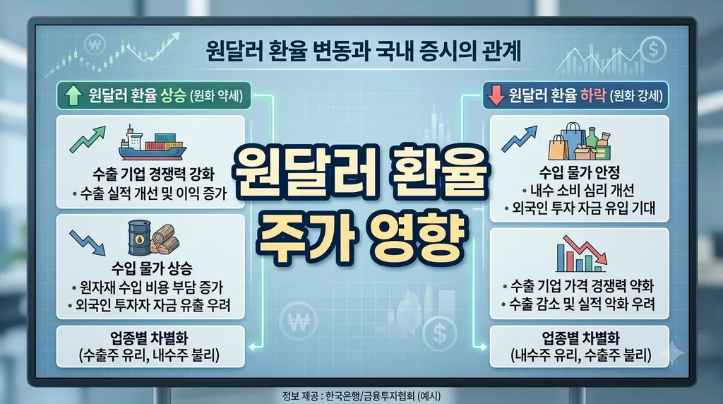 원달러 환율 주가 영향 실전 분석, 환율 급등할 때 코스피 손실 피하는 4단계 대응법