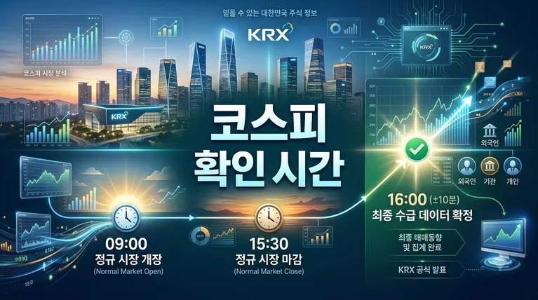 장 시작 1시간 코스피 수급 확인 시간 체크 루틴, 9시부터 10시까지 타임테이블 대응법