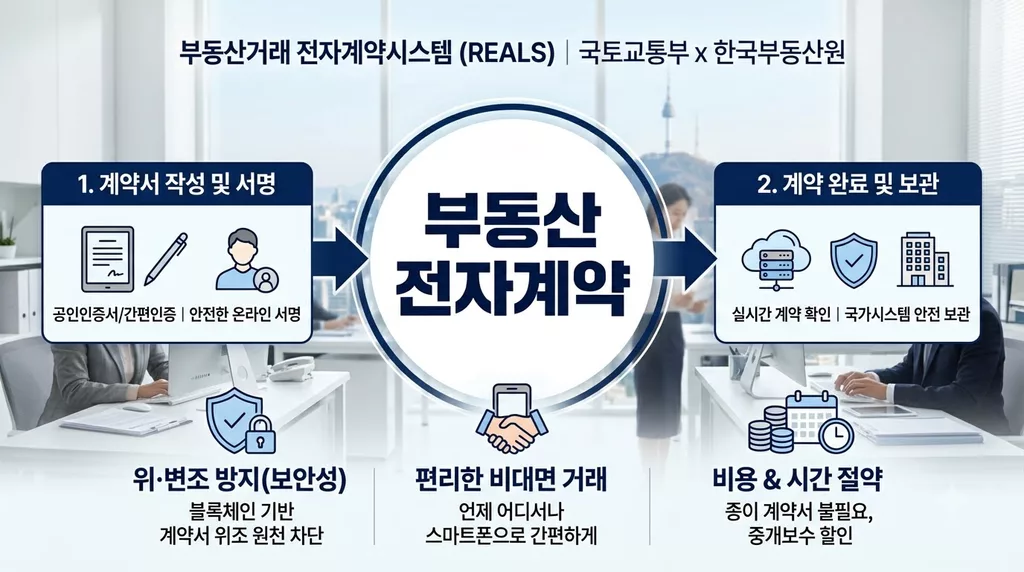 부동산거래 전자계약시스템 홈페이지 바로가기 및 대출 우대금리 신청법