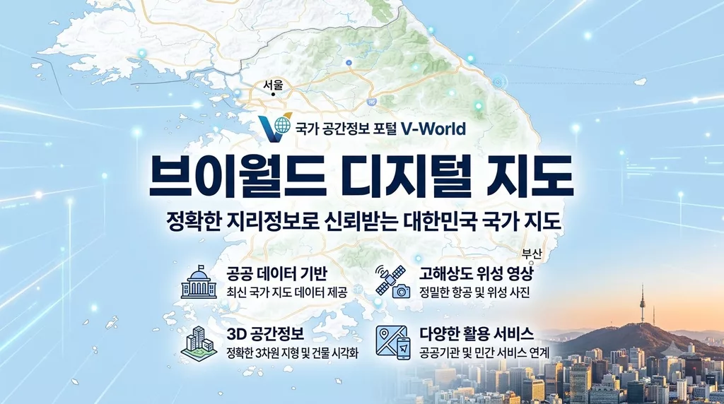 브이월드 디지털 지도 바로가기 및 건물 인허가 조회 3단계 분석법