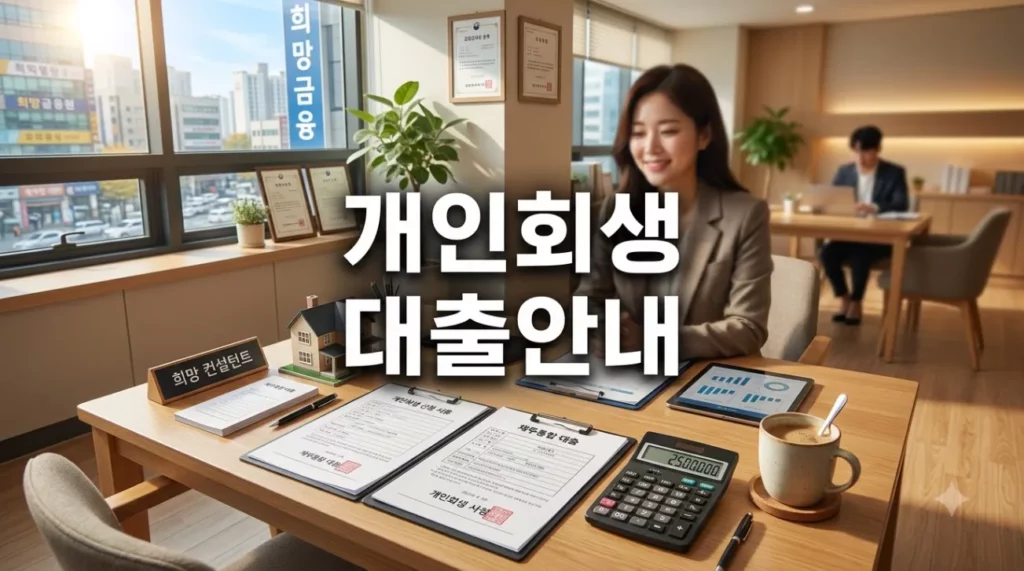 개인회생 대출 쉬운 곳 총정리: 정책지원(연 3~4%)부터 저축은행 4회차 조건 비교