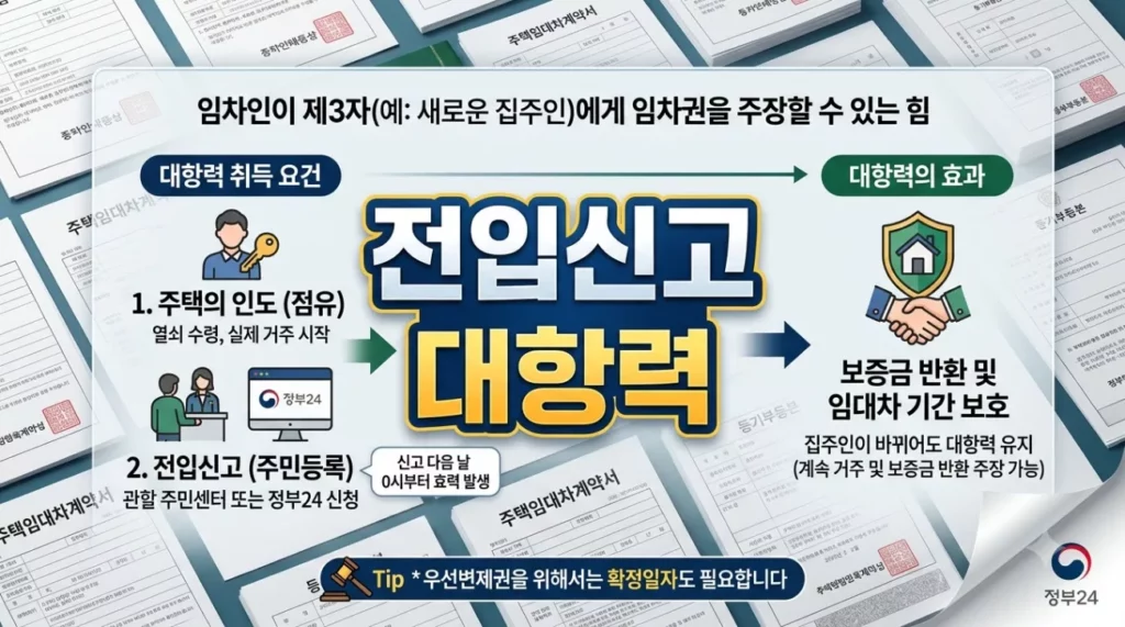 전입신고 대항력 발생 시점, 잔금일 집주인 대출 방어하는 계약서 필수 특약