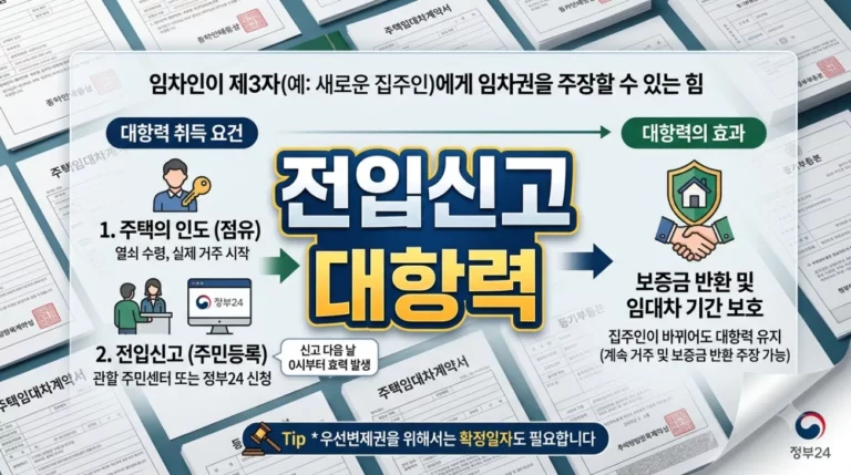 전입신고 대항력 발생 시점, 잔금일 집주인 대출 방어하는 계약서 필수 특약