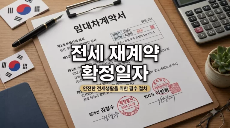 전세 재계약 확정일자 받는 법, 보증금 증액 시 대항력 순위 지키는 계약서 작성 요령