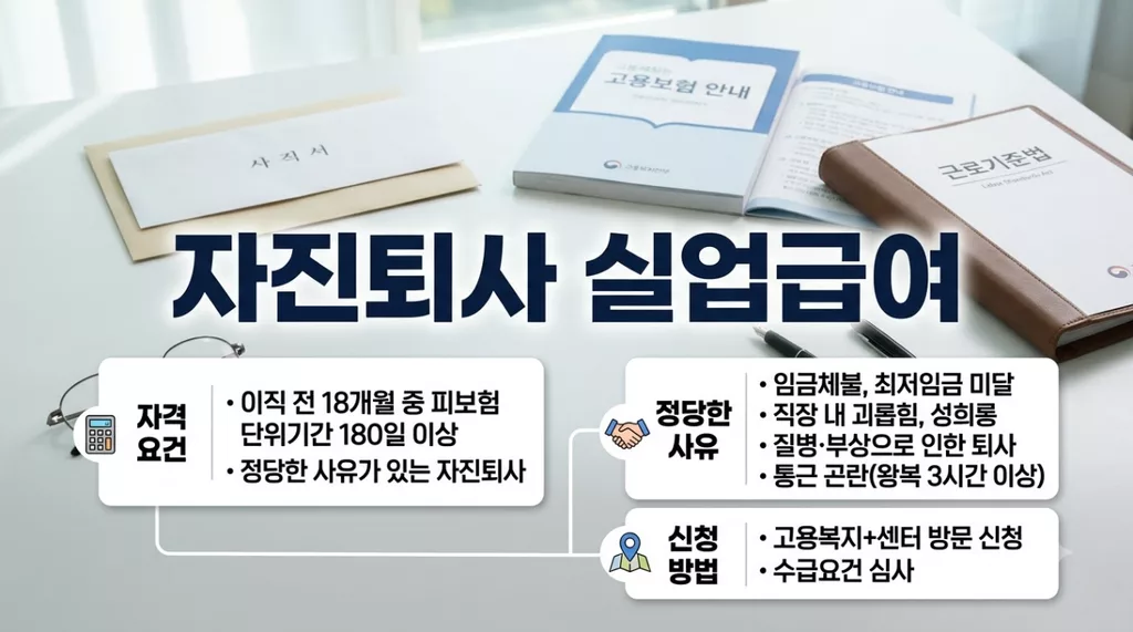 자진퇴사 실업급여 받는 법, 수급자격 인정되는 정당한 이직사유 13가지