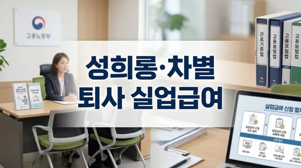 직장내 성희롱 차별 퇴사 실업급여, 고용노동부 신고와 수급자격 인정 절차
