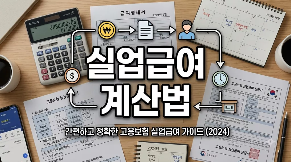 실업급여 계산 방법, 구직급여 상한액·하한액 및 소정급여일수 표