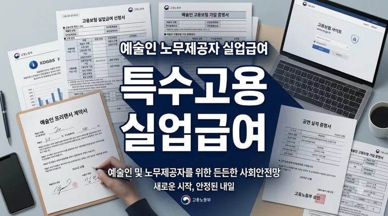 예술인 노무제공자 실업급여 조건, 프리랜서 고용보험 구직급여 신청법