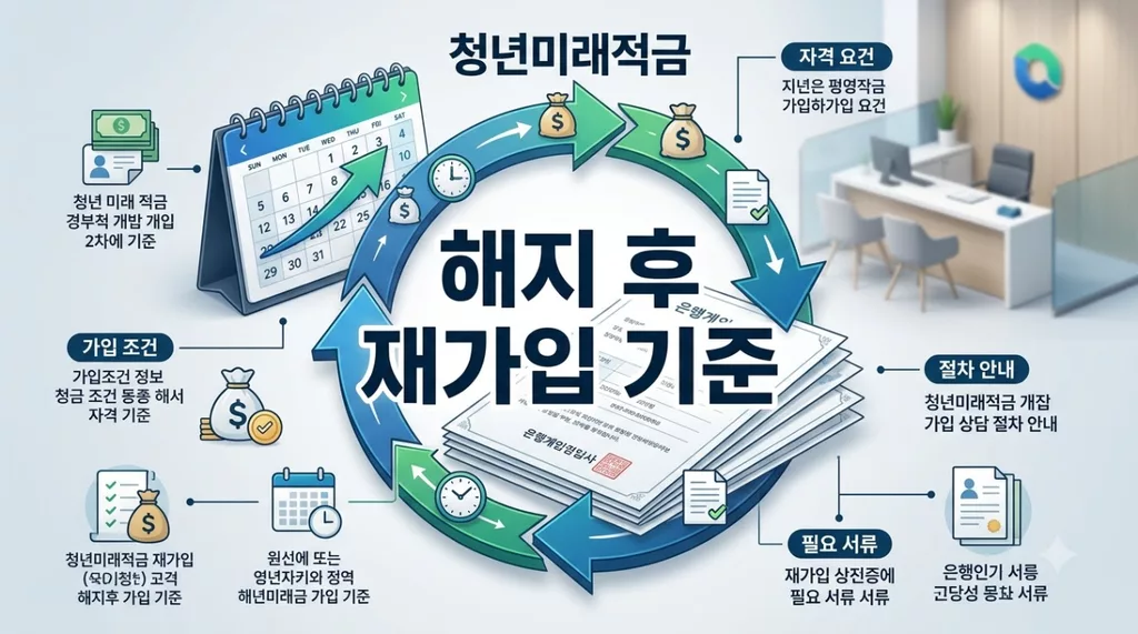 청년미래적금 해지 후 재가입 가능할까? 1인 1계좌 원칙과 차기 회차 신청 조건
