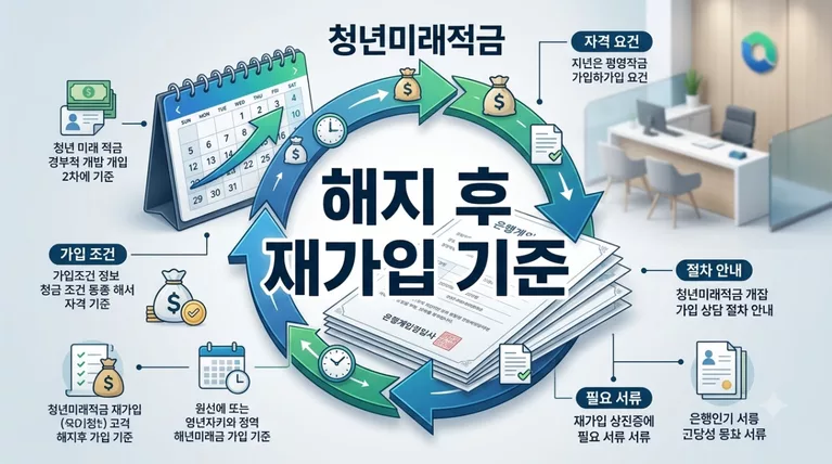 청년미래적금 해지 후 재가입 가능할까? 1인 1계좌 원칙과 차기 회차 신청 조건