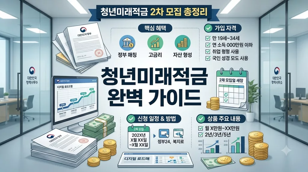 2026 청년미래적금 2차 모집 총정리, 가입조건·신청일정·갈아타기 20가지 가이드