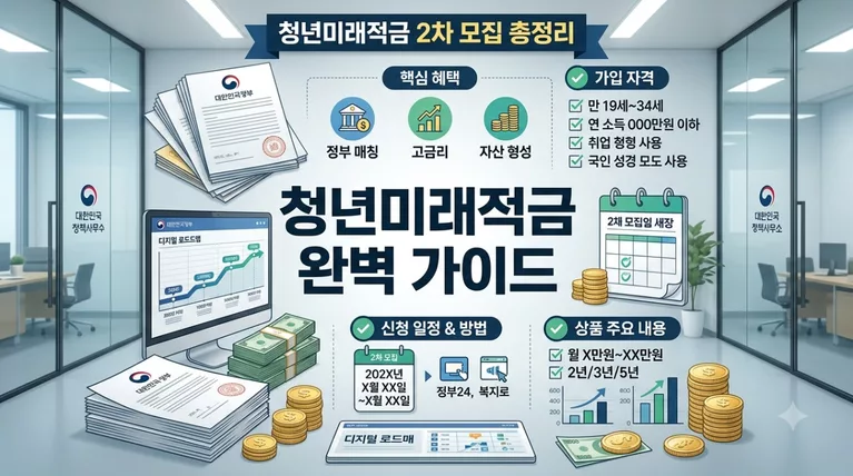 2026 청년미래적금 2차 모집 총정리, 가입조건·신청일정·갈아타기 20가지 가이드
