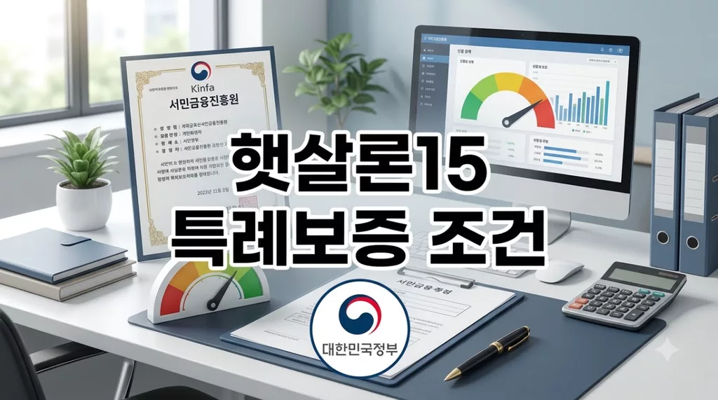 개인회생자 햇살론15 특례보증 조건: 부결 사유 완벽 대비법