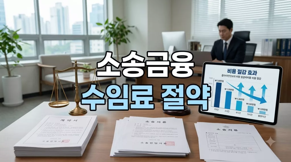 수임료 300만 원 아끼는 법: 급전 부족 시 소송금융(소송펀딩) 활용법