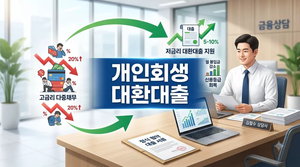 고금리 대부업 탈출: 개인회생자 대환대출(환승론) 취급 은행 비교