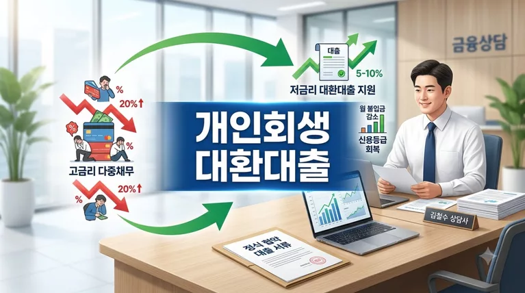 고금리 대부업 탈출: 개인회생자 대환대출(환승론) 취급 은행 비교