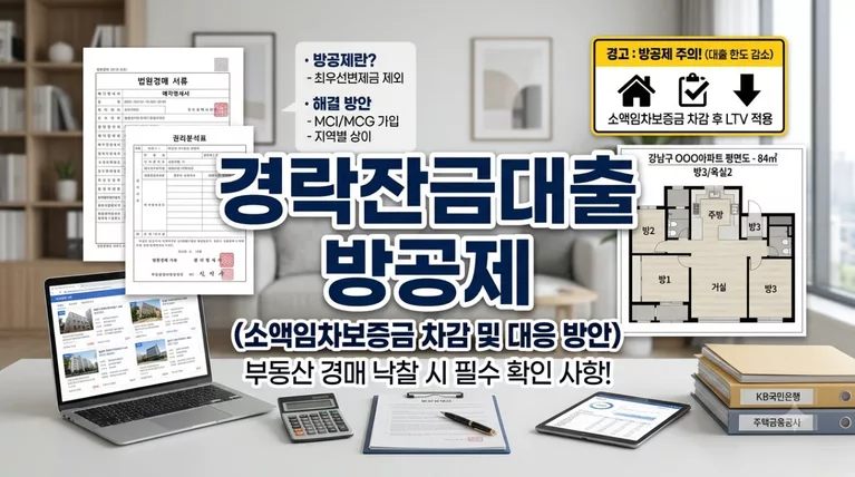 경락잔금대출 80% 믿었다가 보증금 날릴라: 방공제 5,500만 원 차감 피하는 법