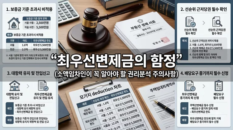 소액임차인 최우선변제금의 함정: 내 경락대출 한도를 갉아먹는 원리