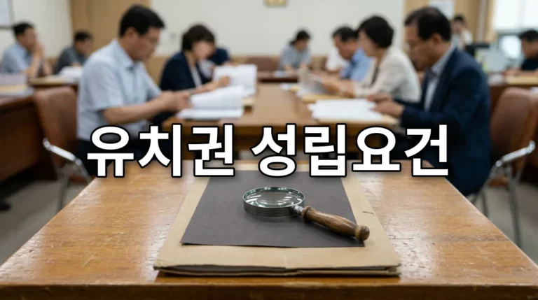 유치권 성립요건
