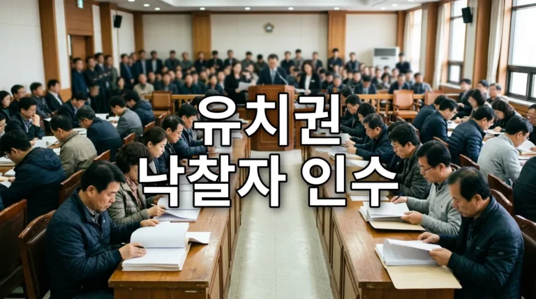 유치권 낙찰자 인수
