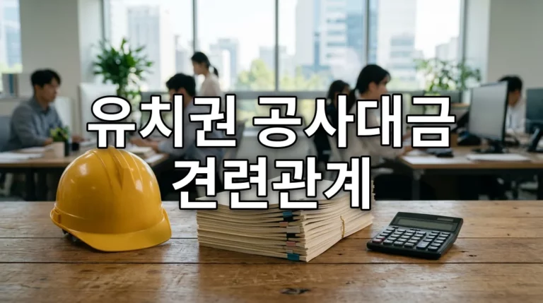 유치권 공사대금 견련관계