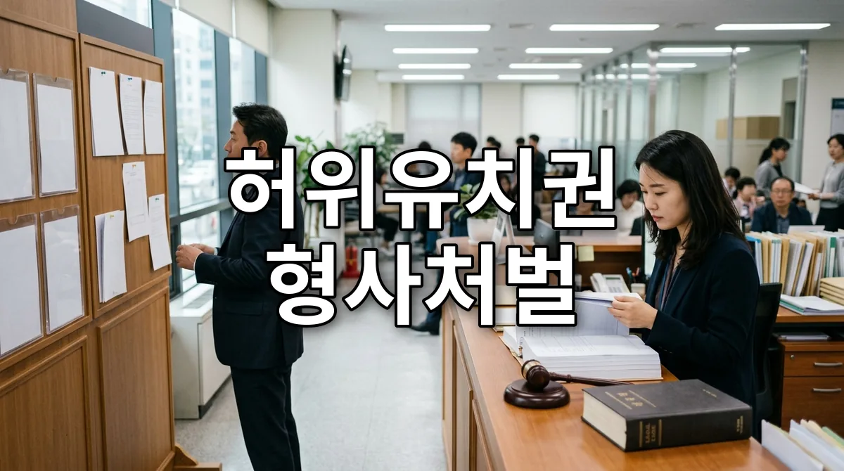 허위유치권 형사처벌