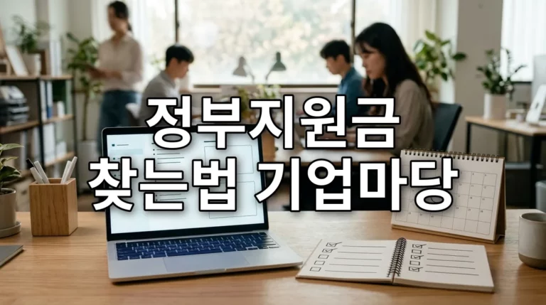정부지원금 찾는법 기업마당