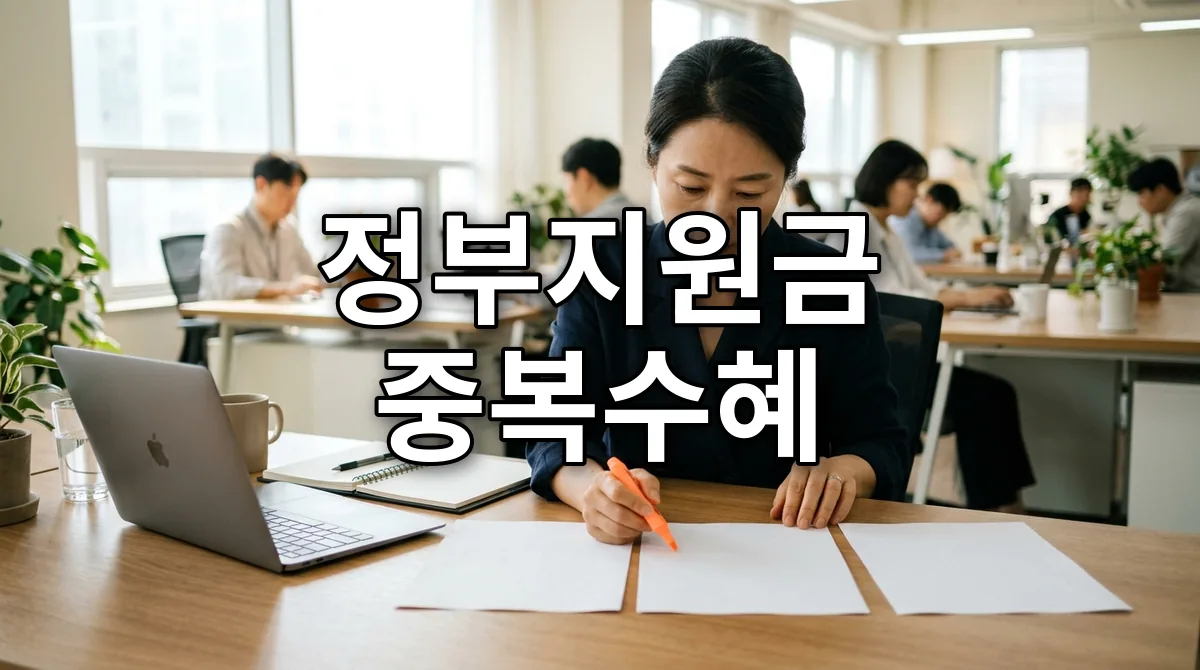 정부지원금 중복수혜