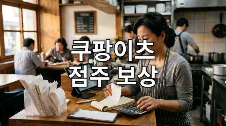 쿠팡이츠 점주 보상