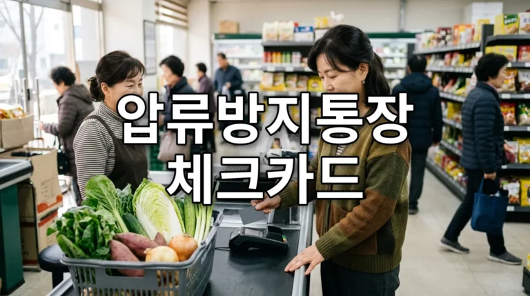 압류방지통장 체크카드
