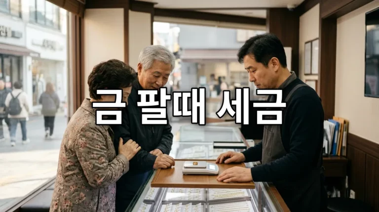 금 팔때 세금