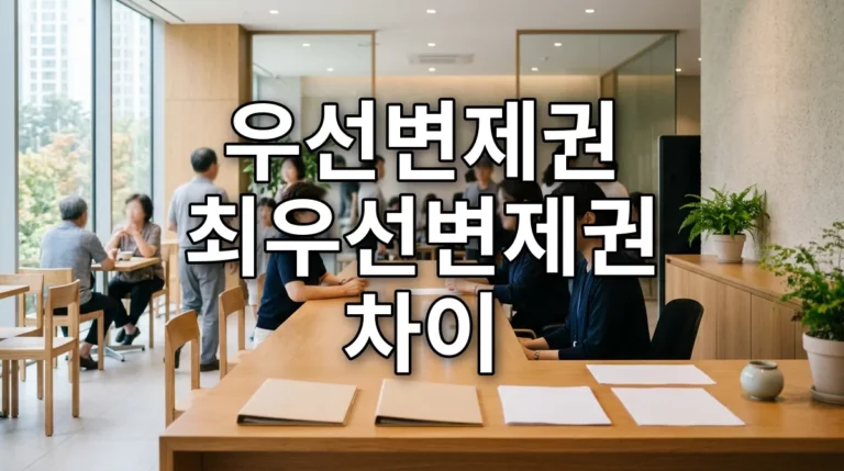 우선변제권 최우선변제권 차이