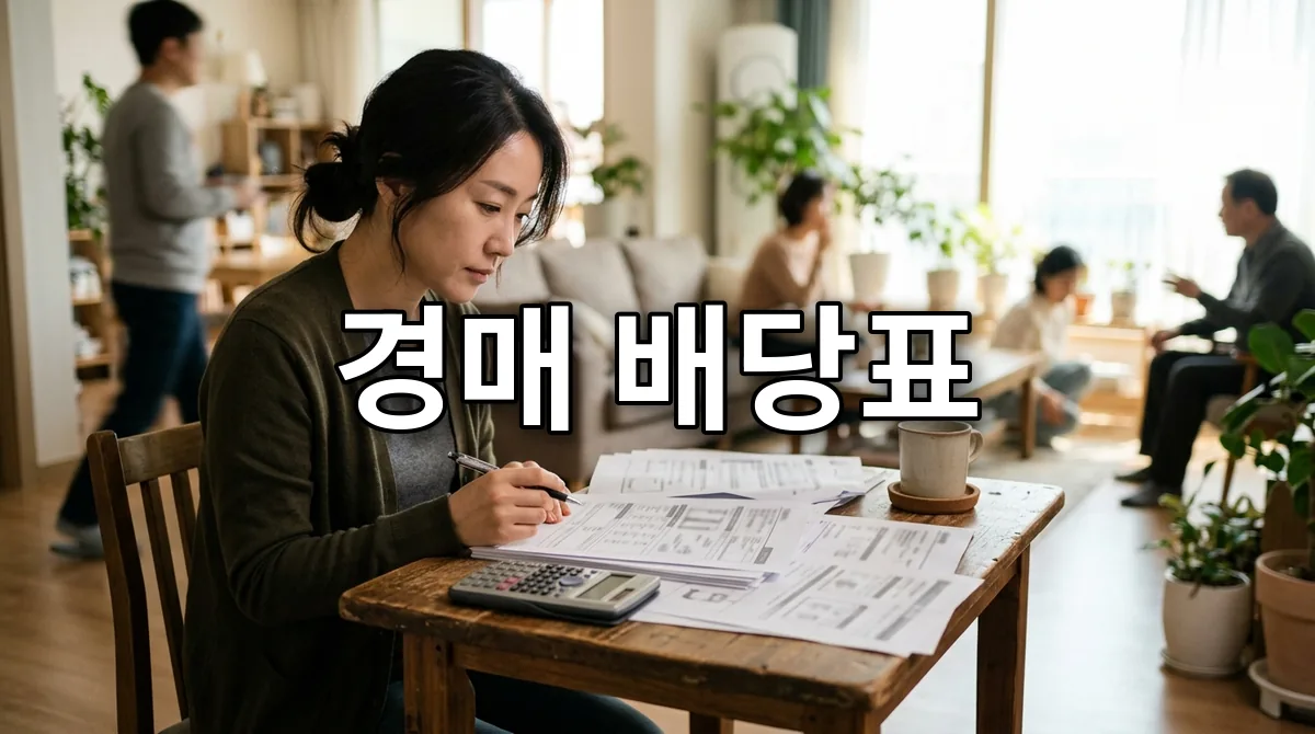 경매 배당표