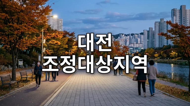대전 조정대상지역
