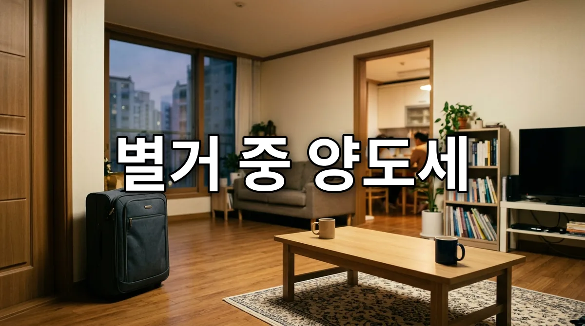 별거 중 양도세