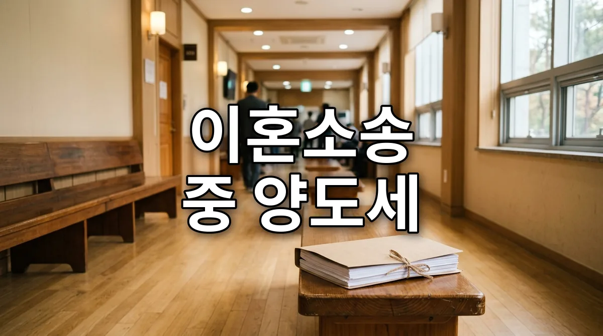 이혼소송 중 양도세