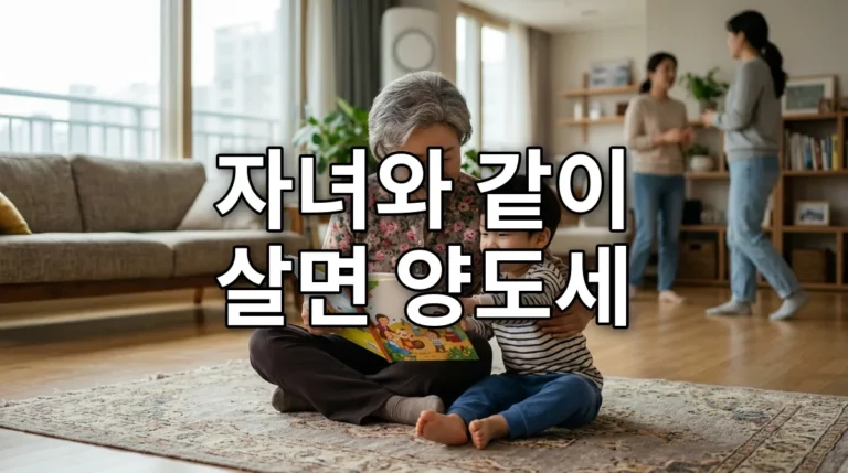 자녀와 같이 살면 양도세