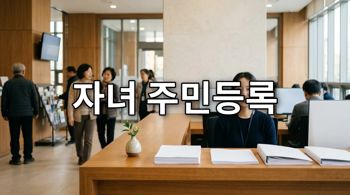 자녀 주민등록