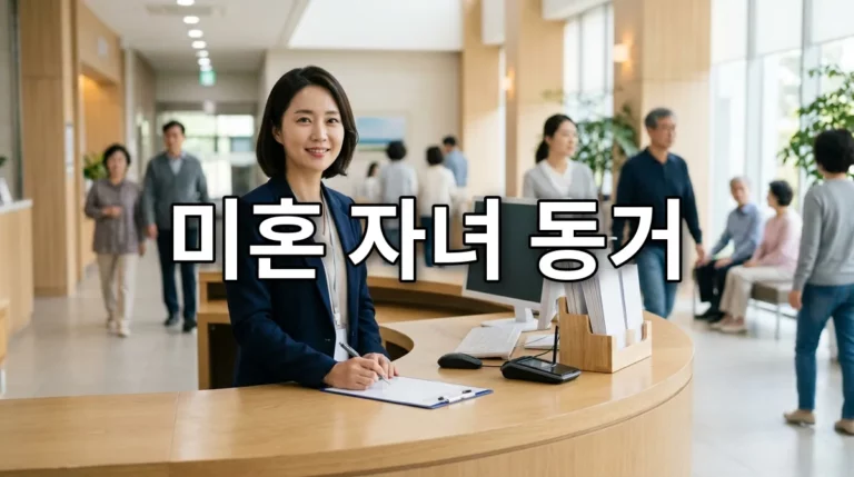 미혼 자녀 동거