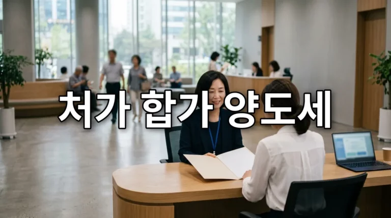 처가 합가 양도세