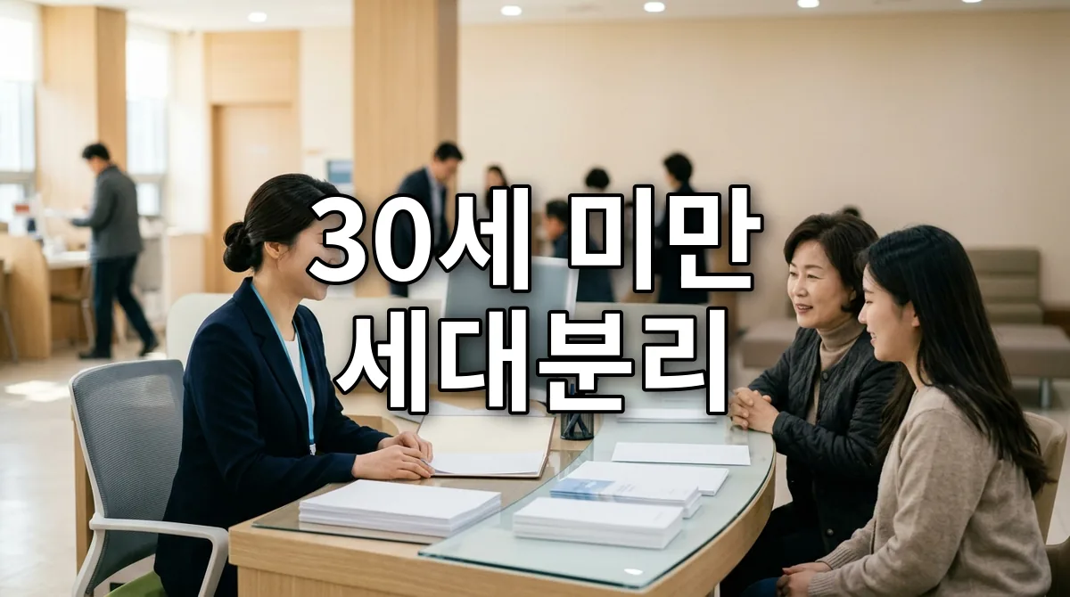 30세 미만 세대분리