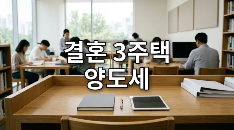 결혼 3주택 양도세