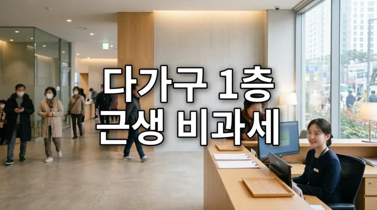 다가구 1층 근생 비과세