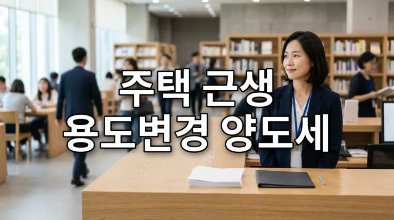 주택 근생 용도변경 양도세