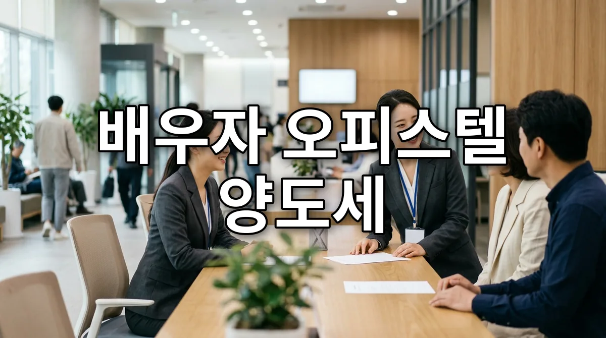 배우자 오피스텔 양도세