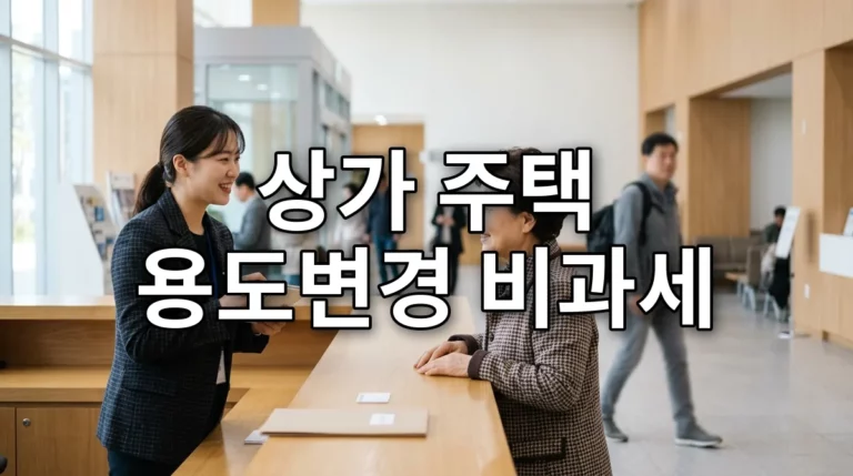 상가 주택 용도변경 비과세